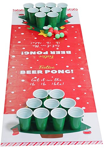 Diabolical Festive Beer Pong - divertente gioco di festa per adulti Natale bere giochi