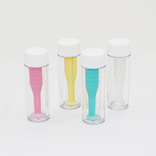 BOBOZHONG Silicone Contact Lens Inserter, 4 Pcs Contact Lense Applicator Lens Suction Holder Soft Contact Lens Remover Portable Travel Lens Remover for Home Travel Outdoor Exercise