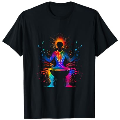 Djembe Bunt Instrument Musik Band Musiker Trommel Fan T-Shirt