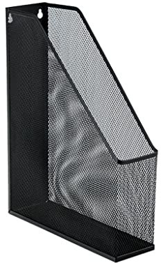Aktenmagazinhalter Metalldrahtgeflecht, an der Wand befestigter Magazin-Aktenhalter, Papierbuch-Dokumenten-Aufbewahrungsregal, Regal, Heimbüro, Desktop-Organizer Zeitschriftenhalter ( Color : A )
