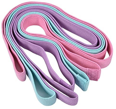 YWZQWJBC Yogagurt, Stretchinggurt für Yoga, Stretchgurt für Pilates, Yogagurte zum Dehnen, Stretchband für Damen und Herren, Widerstandsbänder, Übungsband für Yoga, Pilates, Fitnessstudio