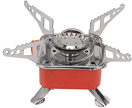 Cuisinière à Gaz d'extérieur, Mini Cuisinière Carrée Pliable et Portable, avec Sac à Dos et Poêles de Randonnée pour Camping Pique-nique Cuisine