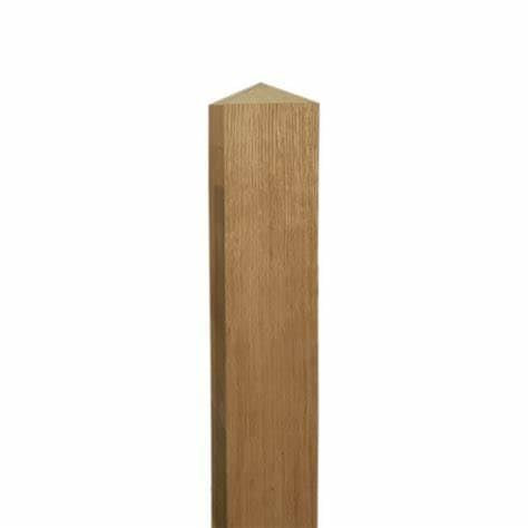 Oak Hardwood Fence Post 6 x 6 Timber Bollards Gate Posts Wood Fencing Rail Solid Oak, Oak Posts Fence Post Durable Hardwood (1, 15cm wide x 15cm Deep x 210cm Height)