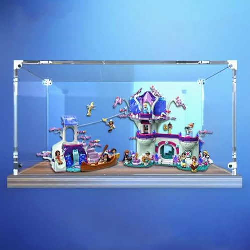 Acrylic display box for Lego 43215 Treehouse, Transparent Dustproof Display box, Compatible with Lego 43215 construction kit (model not included) (Walnut color)