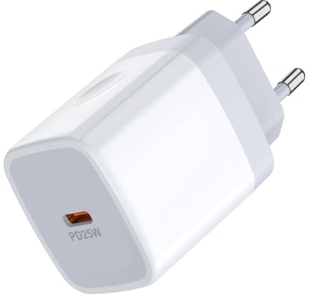 25W USB C Ladegerät Schnellladegerät für Samsung PD 3.0 Type C Netzteil | USB C Ladeadapter Samsung Stecker für Galaxy S26 S25 S24 S23 S22 A16 A36 A56, Type C Ladestecker für iPhone 17 16 15
