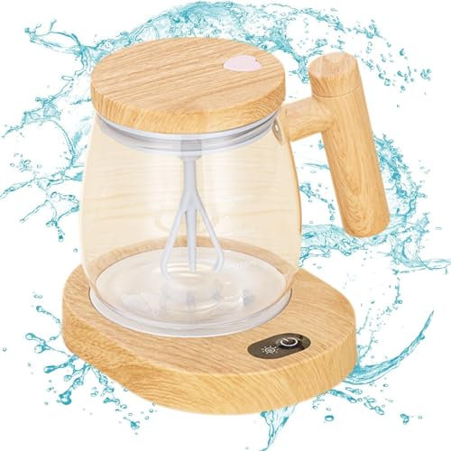 Taza De Café Automezcladora | Taza De Mezcla Eléctrica De Alta Velocidad Con Tapa,Taza Autoagitada Con Base, Taza De Café Recargable Para Proteína En Polvo, Café, Viaje A La Oficina En D