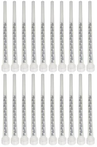 Spare Mixer Nozzle for Chemical Anchor Polyester Resin – 215mm | Compatible with Anchorset 380P – 150ml & 300ml Cartridges | Universal Mixing Nozzle for Chemical Anchor Fixings (Clear, Pack Of 20)