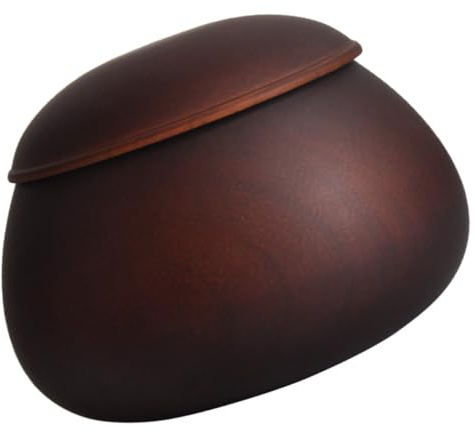 LOPUNER Go Schachspiel Aufbewahrungstopf aus Holz mit Deckel Robuster Schachfiguren Organizer für Anfänger Aufbewahrungslösung für Schachliebhaber und Feuchtigkeitsbeständig und Langlebig