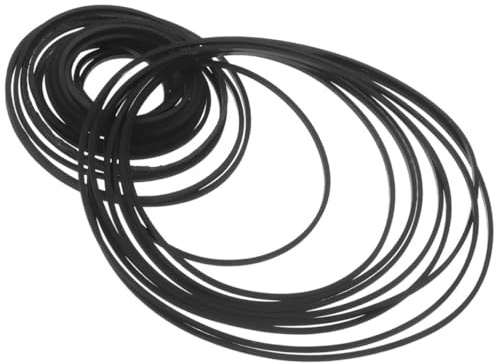 TOYZFRIENDY Correas De Goma Cuadradas para Grabadoras y Reproductores De Casete, Espesor 1 Mm, Longitud 40-135 Mm, Paquete Mixto De 90 Unidades para Reparación y Mantenimiento De Pletinas