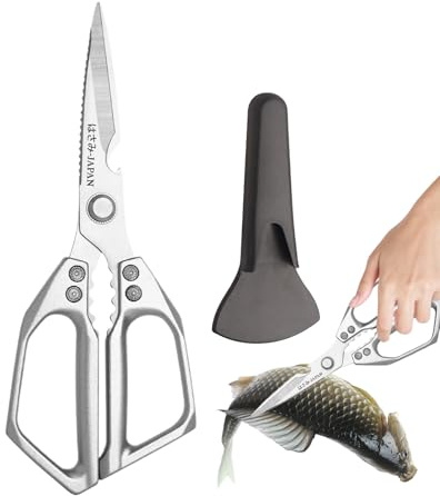 Forbici da Cucina per Alimenti - Forbici Robuste per Carne - Multifunzione Lavastoviglie Sicure per Carne Ossa di Pollo Pesce Verdura Frutti di Mare Utensili da Cucina