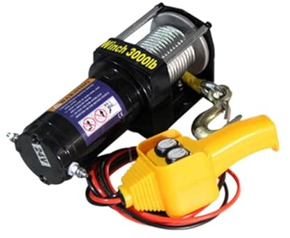 Verricello Elettrico For Auto 12v24V For Fuoristrada Paranco Di Trazione For Salvataggio Automatico Alta Capacità Di Carico(3000lbs,24v,Wired handle)