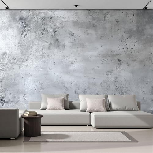 DACRWEKZ Carta da parati fotografica con Struttura del muro di cemento Stile industriale minimalista,250x175cm, poster grande per soggiorno, camera da letto, sfondo TV