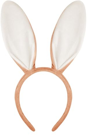 Hasenohren Haarreif, Haarreif mit Hasenohren, Plüsch-Hasen-Haarschmuck für Frauen und Mädchen, Ostern, Karneval, Cosplay, Kostüme, Accessoires, Party, Karneval, Ostern (Braun)
