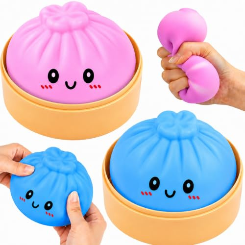 Dumpling Squishy Mystery, Squishy Dumpling Fidget Toys, Squishies Dumplings Anti Stress Spielzeug, Dumplings Stressball für Erwachsene Kinder ADHD Autismus