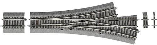 Roco RO42543 H0 Gleise M. Bett. Dreiwegweiche 15° Oa.