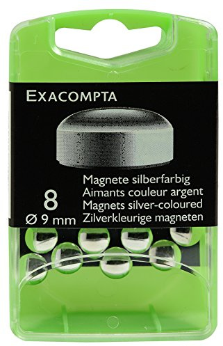 Exacompta BTE 8 AIMANTS 9mm Argent