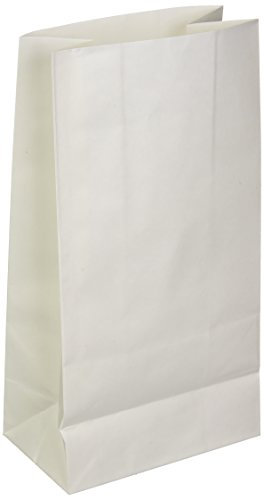 Lumabase, goldfarben 100 Zählen Flame Resistant Luminaria Taschen, weiß