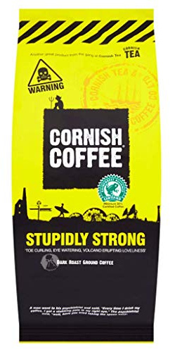 Cornish Coffee - Stupidly Strong Ground Coffee - 1x Bag of 227g Coffee | Roasted in Cornwall