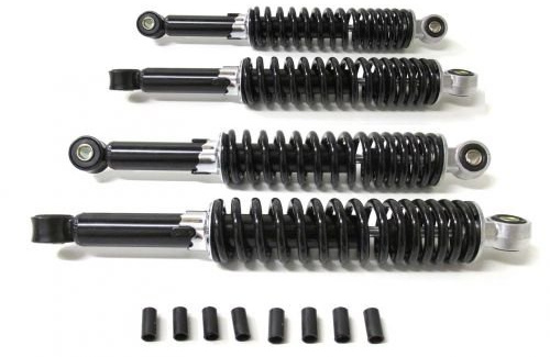 Stoßdämpfer 300 + 310mm Schwarz Tieferlegung Set passend für Simson Duo Schwalbe Star KR51 SR4