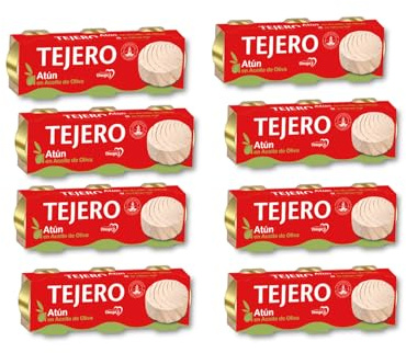 Tejero - Conserva de Pescado | Atún en Aceite de Oliva - 8 Unidades (3 x 52 g)