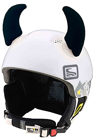 Crazy Ears Schwarze Hörner | Helmmütze Helm-Ohren Helm Aufkleber | Teufel Hörner