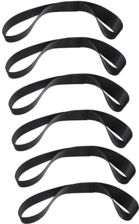 Ladungsfestspanner 6 Stück aus Webbing Schwarz für Sicherung | Praktische Ladungssicherungsgurte, Leicht zu Verstauen, für Sperrige Fracht und Einsatz im Lkw Zubehör