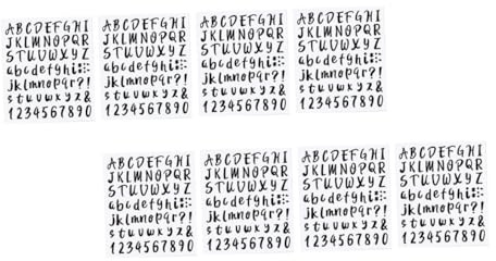 IMIKEYA 8stücke Wasserfeste Selbstklebende Etiketten Schwarz mit Buchstaben und Zahlen für Briefkasten-zahlenaufkleber Diy-alphabet-aufkleber und Geschenkverpackung