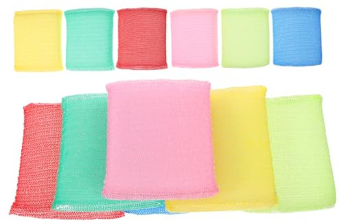 MUSISALY 12 Stück Spülschwämme Kratzfrei Aus Nylon Und Schwamm Küchenreinigungsschwämme Für Geschirr Strapazierfähig Und Weich 4 Farben Für Haushalt Und Tägliche Reinigung