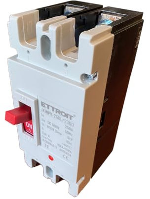 A2ZWORLD Interruttore Scatolato Magnetotermico Per Fotovoltaico, MCCB DC Curva C, 2P DC 500V 250A, Ui 800V Uimp 8Kv, Ics 10kA Icu 10kA, IP40 IEC60947-4