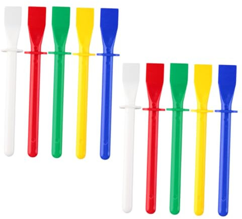 DIYEAH 10pezzi Spatola Per Colla Portatile Spalmatori Colla Colorati Applicatori Strumento Per Lavori Artigianali in Pelle Da Te Facile Da Pulire e Riutilizzare