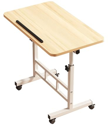 GQTYBZ Table à Dessin en Bois, avec Hauteur RéGlable Table d'art Inclinable pour La Peinture, Bureau D'Ordinateur, éCrire, éTudier, Lire, Travailler (Beige, 80 x 40 cm)