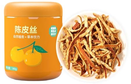 Lunaeturn Scorza Di Mandarino Essiccata Selezionata Sfusa Peeling arancione del tè del mandarino 140g tisana naturale puro 100% naturale arance del mandarino essiccato, tè freddo della birra