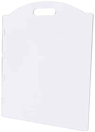 JISADER Puerta de Acrílico Transparente para Perros, 50x60 cm Barrera de Seguridad para Mascotas, Corralito Perro Plegable, Valla para Perros, Parque de Juegos para Gatos Cachorros de Casa