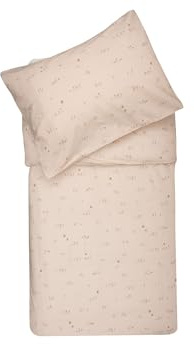 Jollein Parure de lit enfant - Pretty Picnic - 120 x 150 cm - 100% coton - certifiée OEKO-TEX - linge de lit avec taie d’oreiller - set couette enfant - parure de lit