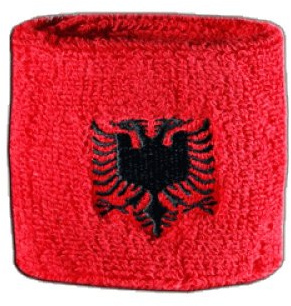 Flaggenfritze Schweiß- & Stirnband Motiv Albanien