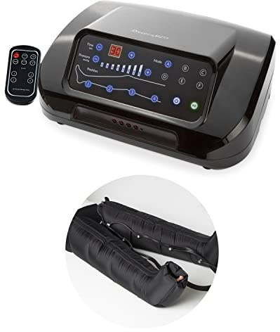 Dinamicamed ® PRO 4.0 Pressoterapia Linfodrenaggio Professionale Digitale Classic, Pressoterapia per Casa con 6 Programmi, Massaggio Linfodrenante 4 Camere Gambali XXL