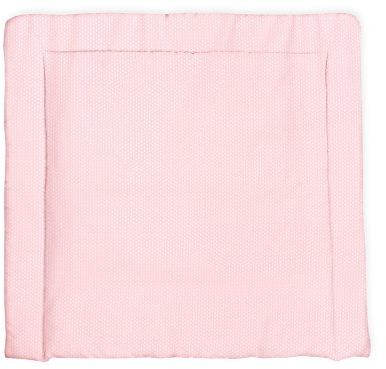 KraftKids Wickelauflage in kleine Blätter rosa auf Weiß, Wickelunterlage 60x70 cm (BxT), Wickelkissen