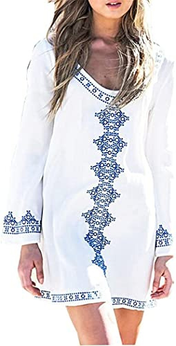 MERCIY Damen Strandkleid Strandponcho Oversize Bikini Cover Up Sommer Strandkleid Bikini Tunika Cover Up,Strandurlaub Wandern