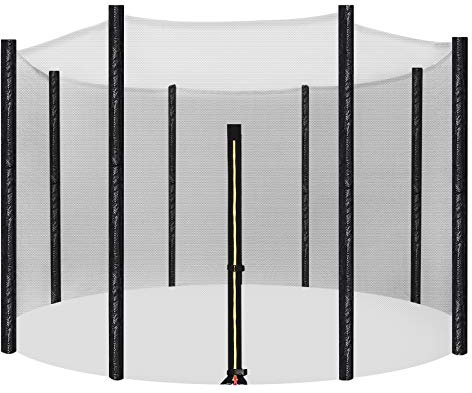 SONGMICS Trampolin Sicherheitsnetz Ø 244 305 366 cm, Ersatznetz, rundes Schutznetz für Gartentrampolin