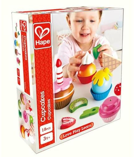 Hape E3157 - Cupcakes, Küchenspielzeug, Bunt