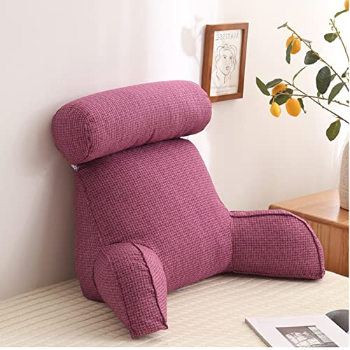COYEUX Lesekissen,2 in 1 Rückenlehne und Kopfkissen,Bücherkissen,Lendenkissen,Stützkissen mit Füllung aus Zerkleinertem Memory Foam,Ideal als Rückenstütze Beim Lesen oder für Videospiele