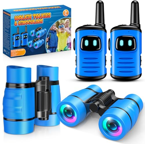 Dislocati Walkie Talkie Kinder, Outdoor Spielzeug ab 3-9 Jahre Junge Fernglas für Kinder Geschenke Junge 3-9 Jahre Garten Spielzeug Kinder für Draußen Kinderspielzeug ab 3-9 Jahre Outdoor Spiele
