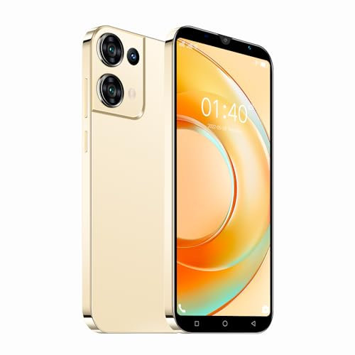 MsMga Barato Smartphone, 16GB ROM (Escalable a 128GB), 5.0 Pulgadas IPS Display, Android 9.0 OS, Dual SIM Dual Cameras，Face ID 3G Teléfonos Móviles (Rino9-Gold)
