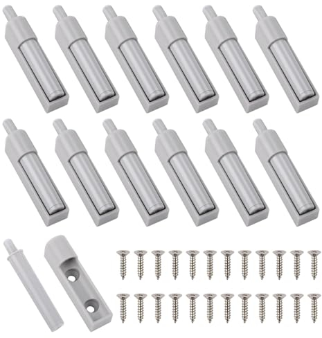 JRYGAC Set di 12 Ammortizzatore Porta Smorzatori per Porte Mobili, Ammortizzatori per Ante per Mobili da Cucina Ammortizzatore per Ante a Incasso, Rallentatore per Ante per Ante Mobili e Cassetti