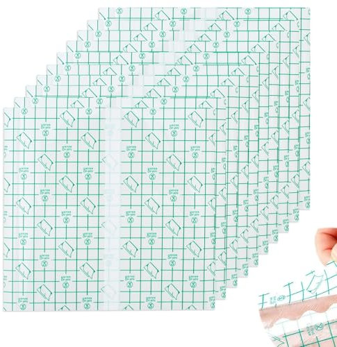 10 Pezzi Benda Trasparente Impermeabile,Cerotti Impermeabili per Doccia,Cerotti Impermeabili,Pellicola per Tatuaggi,per Tatuaggi Protezione,Protezione Delle Ferite,Antiallergico(20 * 20cm)