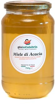 Miel de Acacia Artesanal - Pura y Delicada 100% Natural - Permítete Mimos de la Naturaleza (750 GR) - Sabores Mediterráneos