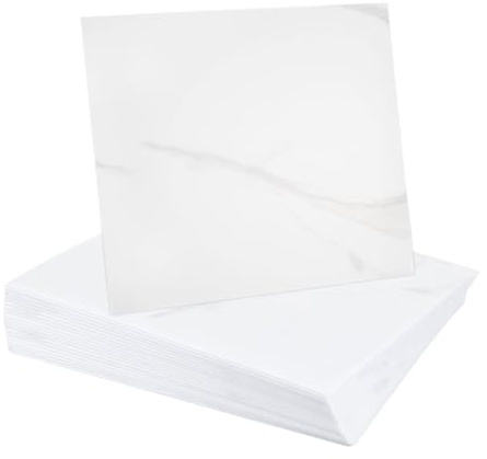 sourcing map 20 piastrelle in marmo staccabili e attaccate, pannello da parete impermeabile, 30,5 x 30,5 cm, in PVC, piastrelle da doccia per bagno, cucina, soggiorno, design classico bianco
