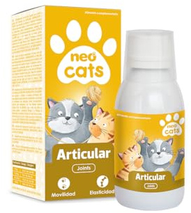 NEO CATS Articular - Näringstillägg för gemensam vätska för katter - med gurkmeja, harpagofyt, pil och laxolja - skyddar lederna och förbättrar rörligheten
