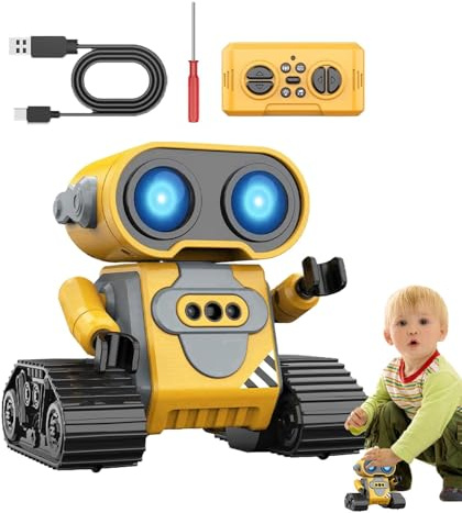 Lnhgh Leksaksrobotar för pojkar, fjärrkontroll robot, Interaktiv RC Robot Gesture Senting Electric Toys - Förskola lärande robotdjur, fjärrstyrda pedagogiska leksaker för barn