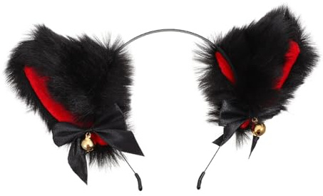 BESPORTBLE Diadema Orejas De Gato Para Fiesta Diadema De Pelo De Animal Tocado De Fiesta Campana Dorada Para Cosplay